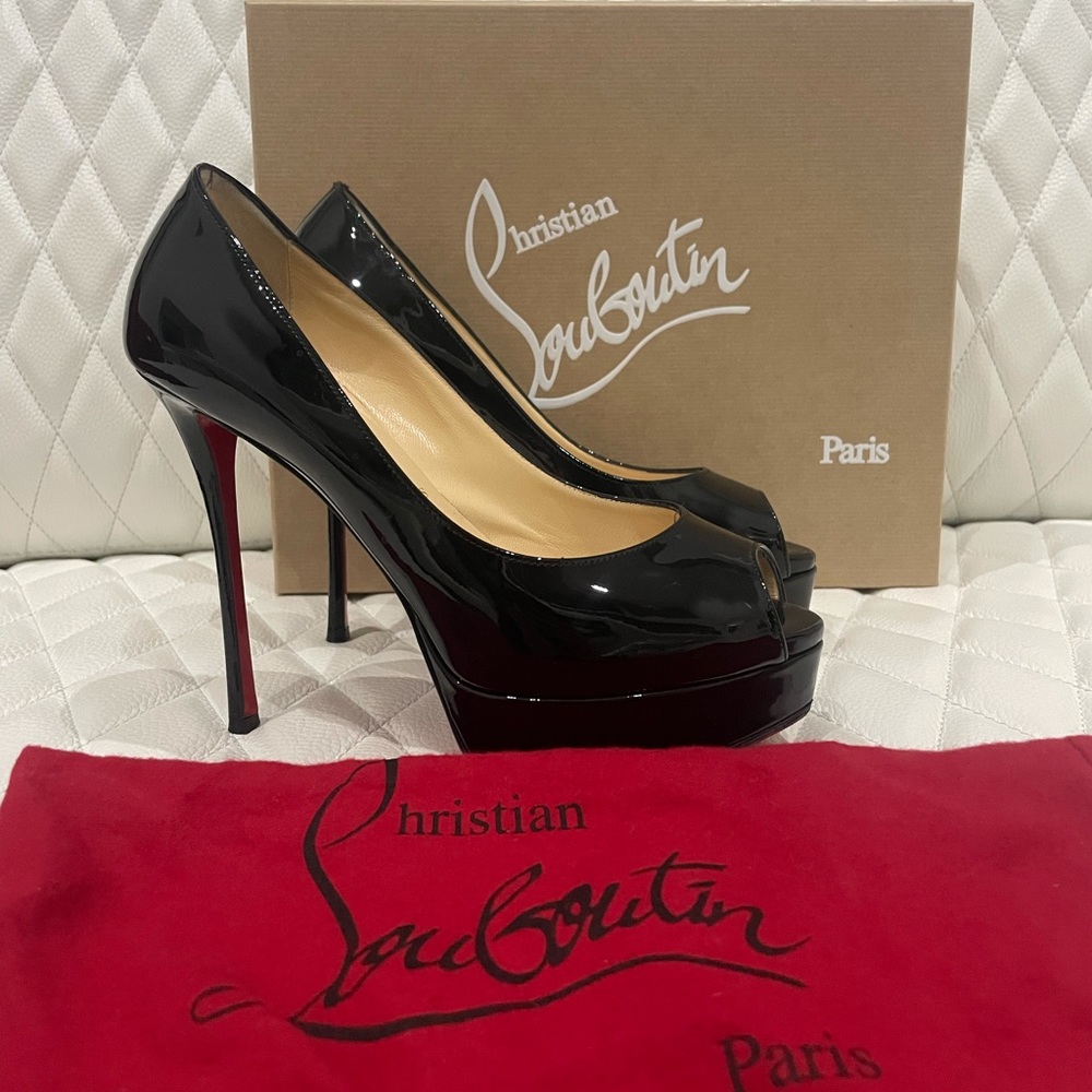 Christian Louboutin Nappa 120mm  PEEP TOE HEEL toe heels size 38